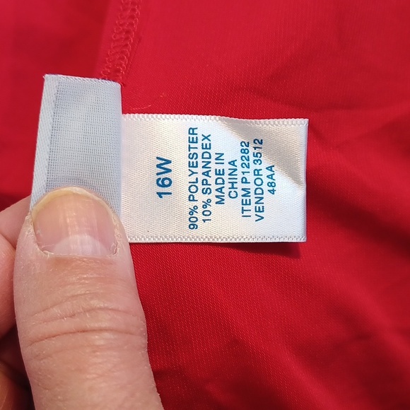 NEW! 16W Vicki Wayne Red Dress 5419 - Picture 6 of 7